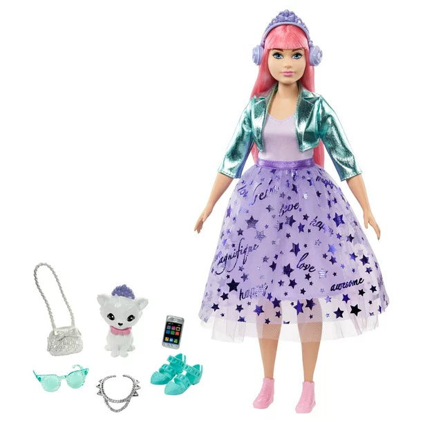 Barbie Princess Adventure Daisy Doll In Princess Fashion (12-Inch) With Pet, 3 To 7 Years