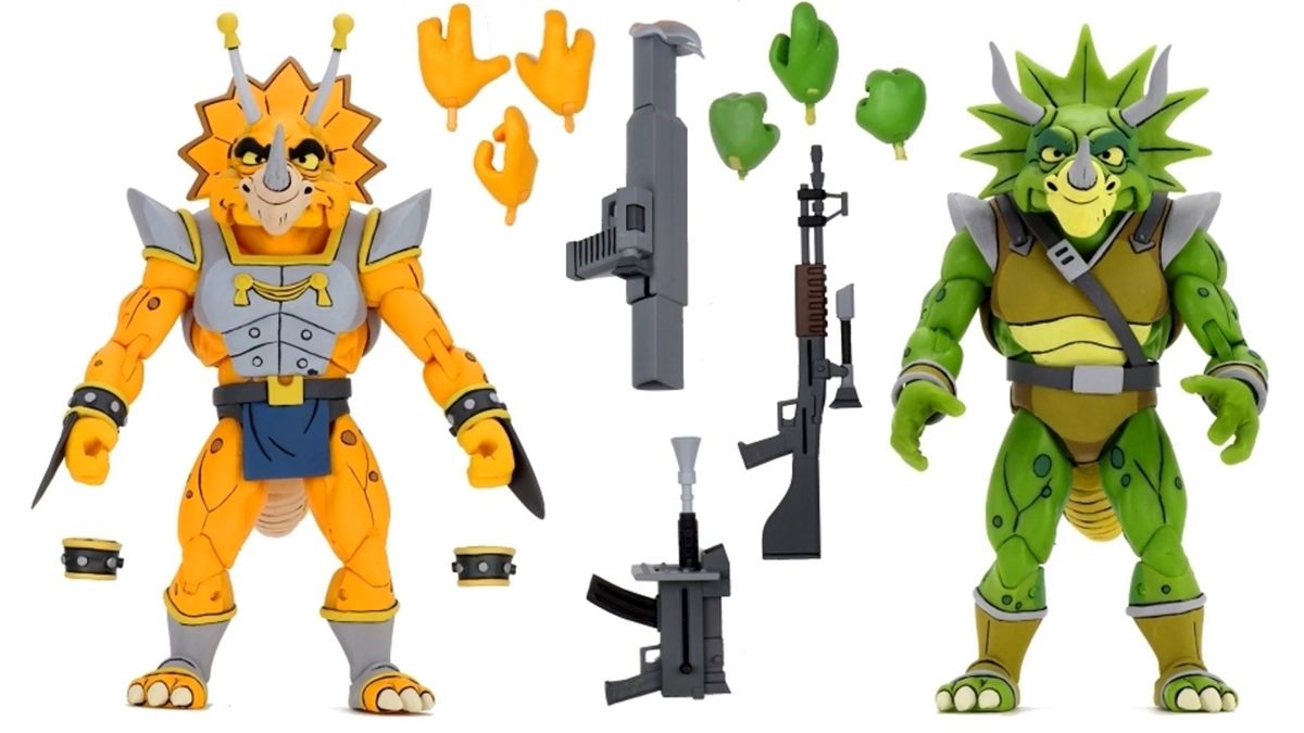 NECA TMNT Zarax & Zork Teenage Mutant Ninja Turtles 2 Action Figure Set