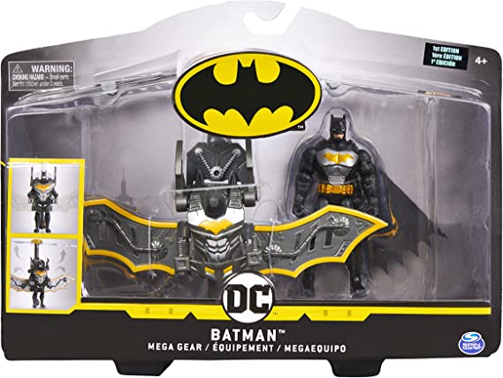 DC Comics Batman 4-inch Mega Gear Deluxe Action Figure with Transforming Armor