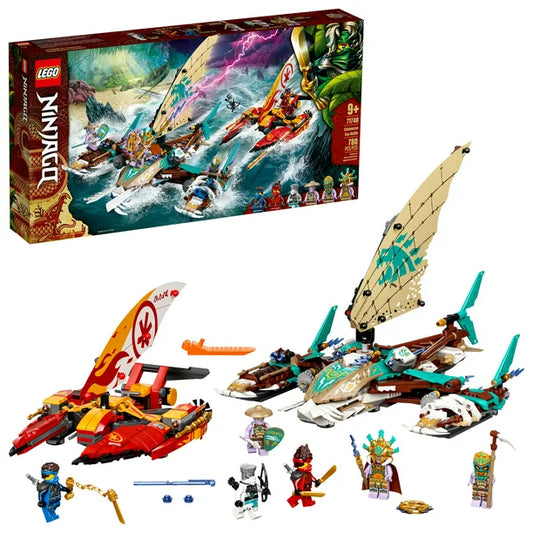 LEGO NINJAGO Catamaran Sea Battle 71748 Building Toy Ninja Playset (780 Pieces)