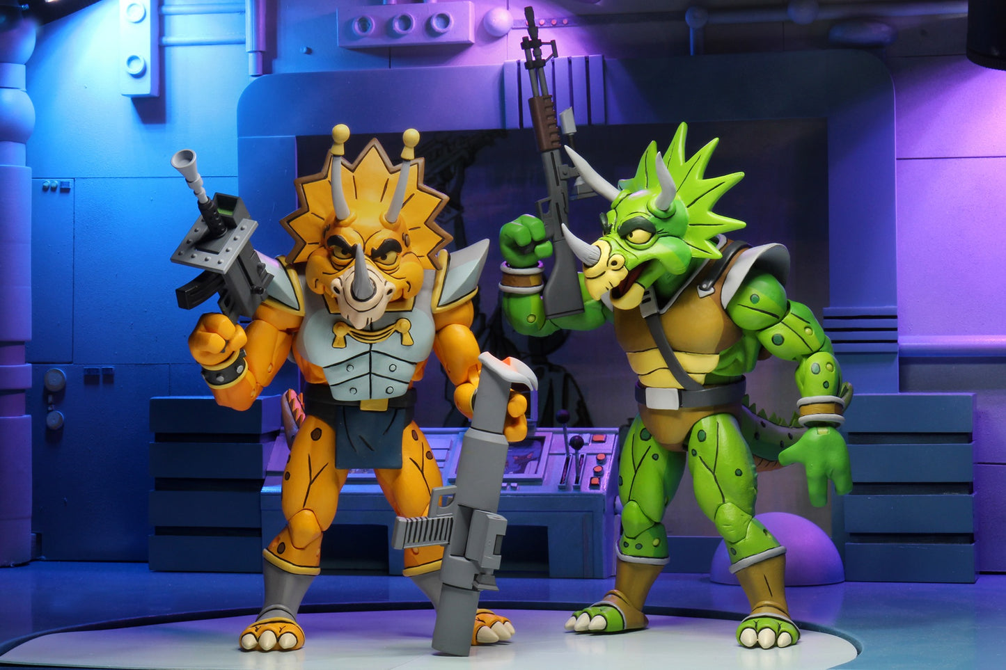 NECA TMNT Zarax & Zork Teenage Mutant Ninja Turtles 2 Action Figure Set