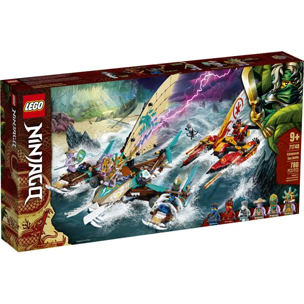 LEGO NINJAGO Catamaran Sea Battle 71748 Building Toy Ninja Playset (780 Pieces)