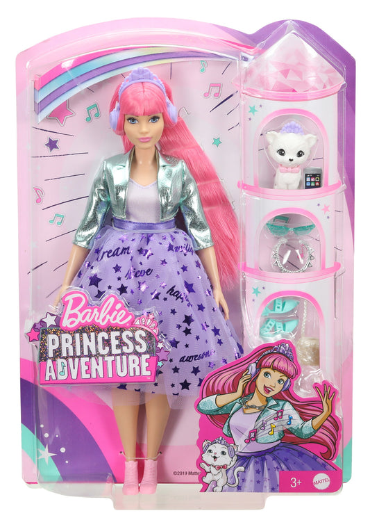 Barbie Princess Adventure Daisy Doll In Princess Fashion (12-Inch) With Pet, 3 To 7 Years