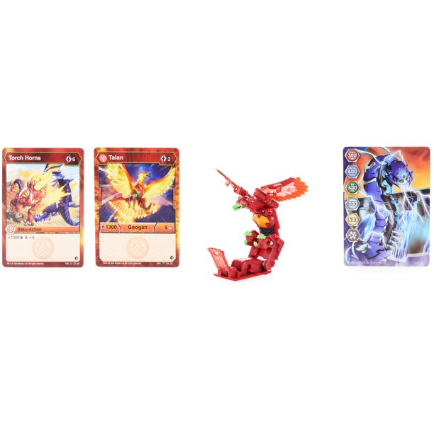 Bakugan Geogan Talan, Geogan Rising Collectible Action Figure and Trading Cards