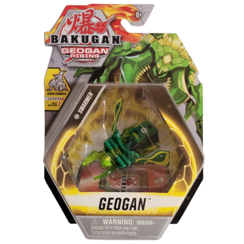 Bakugan Geogan Rising SWARMER Figure and Trading Cards