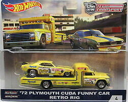 Hot Wheels 72 Plymouth Cuda Funny Car Retro RIG Plymouth Cuda Funny Car