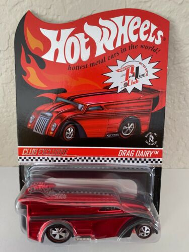 Hot Wheels RLC Club Exclusive Red Club Car Drag Dairy