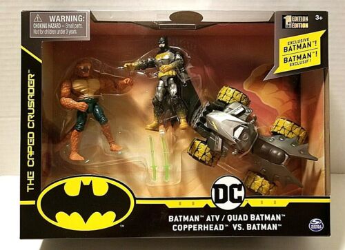 DC The Caped Crusader Batman ATV Copperhead vs Batman 4" Action Figure