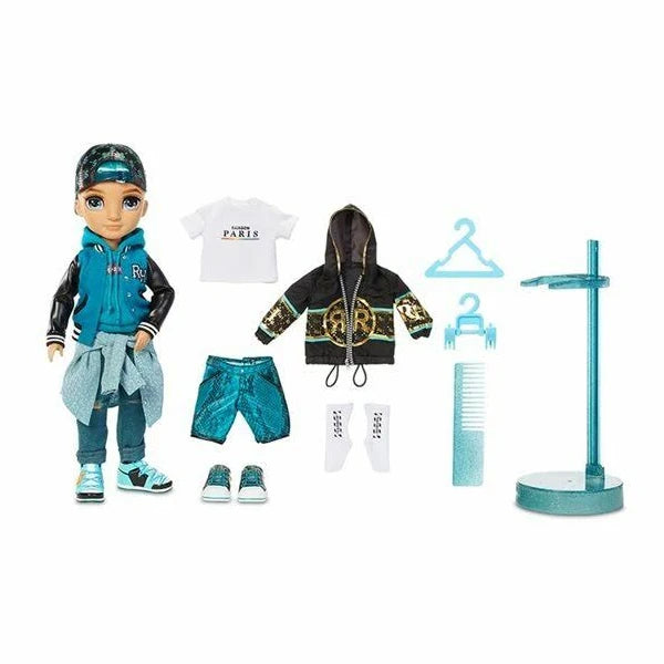 Rainbow High River Kendall – Rainbow Fashion Boy Doll with 2 Complete Mix & Match Outfits and Accessories