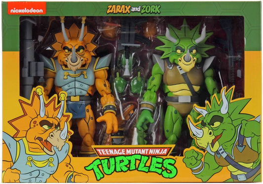 NECA TMNT Zarax & Zork Teenage Mutant Ninja Turtles 2 Action Figure Set